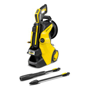 Kärcher Hochdruckreiniger K 5 Compact Home, Druck: max. 145 bar, Durchfluss: max. 500 l/h, Flächenleistung: 40 m²/h, Wasserfilter, Gewicht: 12 kg, mit Flächenreiniger T 5, Stein- und Fassadenreiniger