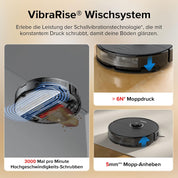 Roborock S8, 6000Pa, Doppelbürste, 3D Hindernisvermeidung, Alexa-kompatibel, Tierhaare