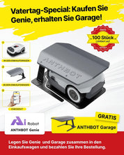 ANTHBOT Genie Mähroboter ohne Begrenzungskabel 3600 m², Full Band RTK + 4-Augen-Vision Roboter-Rasenmäher, 30+ Mehrzonen-Management, KI-Intelligente Hindernisvermeidung & Rasenpflege - Genie 3000