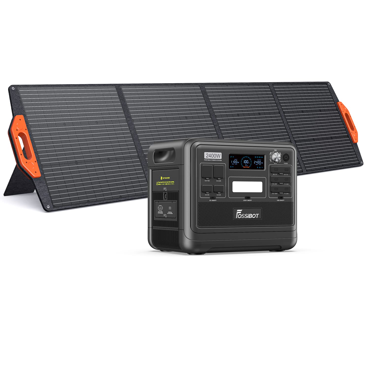 2400W (Spitze 4800W), USB und QC, Mobile Stromspeicher für Outdoors, Power Station für Camping, Reisen