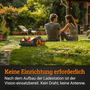 WORX Vision L1600 Mähroboter 1600 m² ohne Kabel, KI & Igelschutz